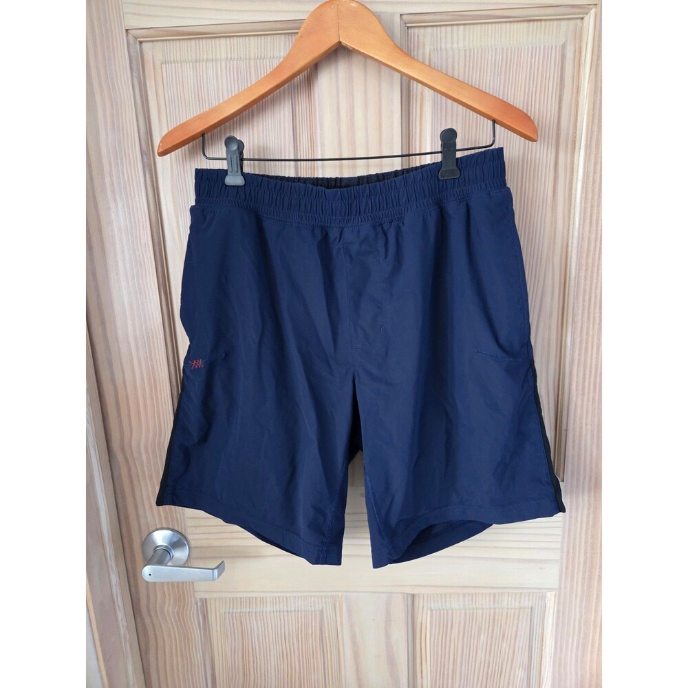 Rhone Men's Navy Blue Athletic Workout Athleisure Shorts Lined Medium